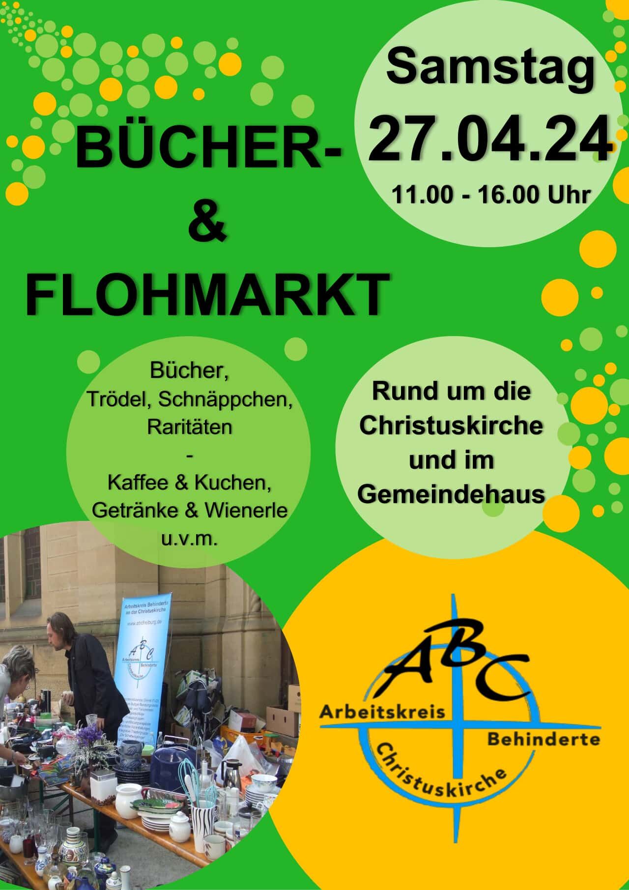 Flyer Flohmarkt Christuskirche in Freiburg 2024